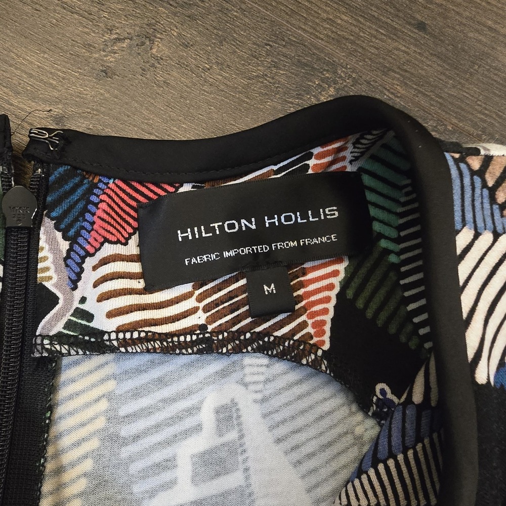 Hilton Hollis Dress M Maxi Sleeveless Colorful Resort Vacation Summer Office - Picture 4 of 10